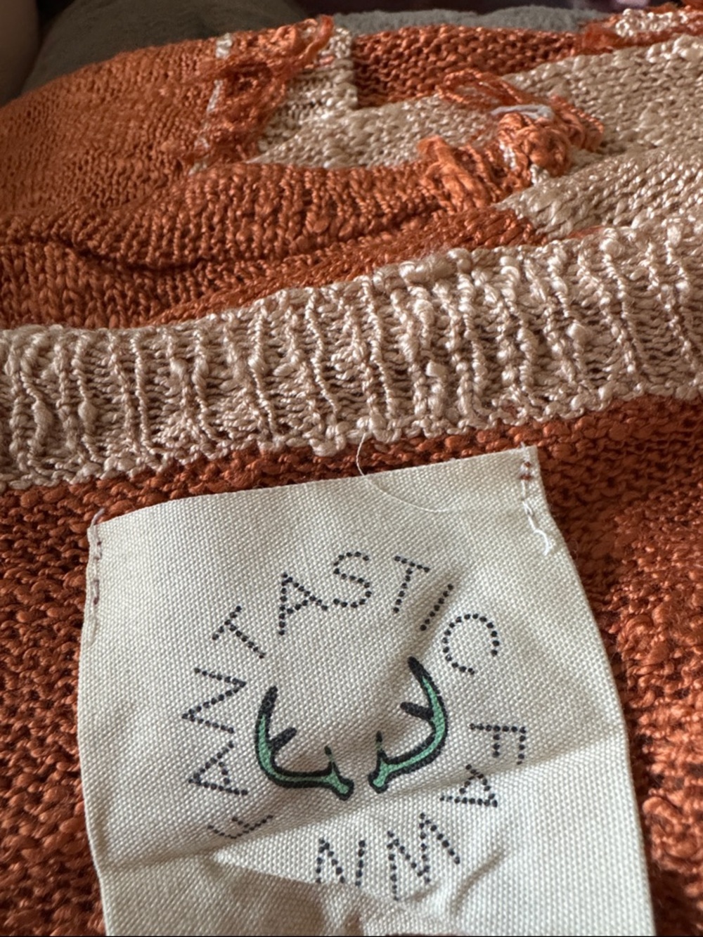2 Items. Fantastic Fawn Orange and Beige NWT Oversized AND NYDJ Skinny  Leggings - Picture 3 of 6